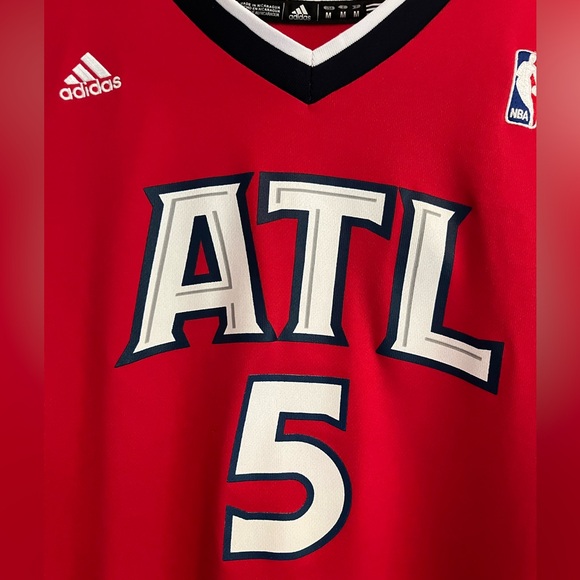 Red ATL Hawks Steve Smith Basketball Jersey - Picture 7 of 7